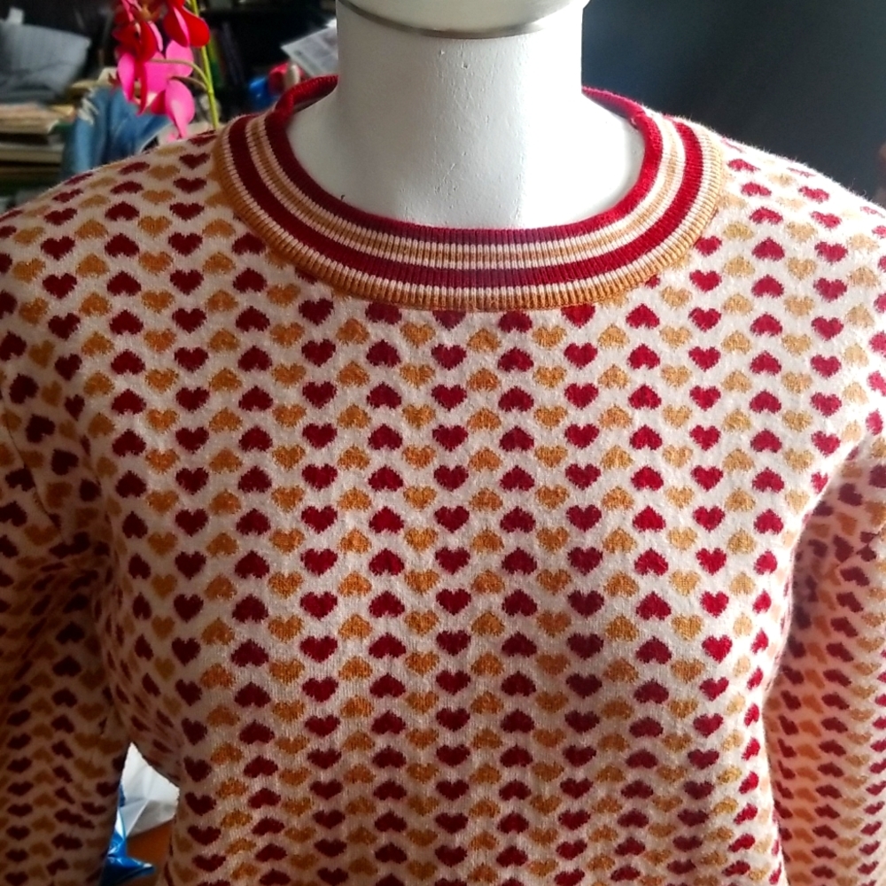 Molly Bracken Heart to Heart Sweater Sz L/XL - Picture 2 of 4